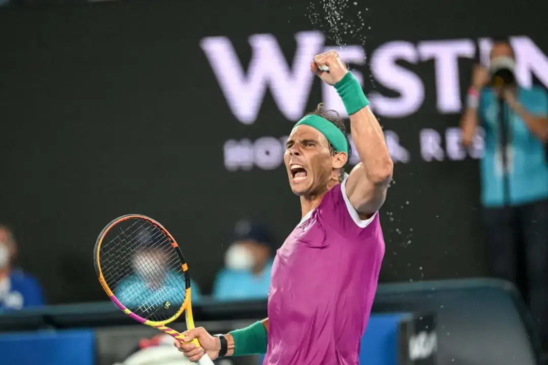 Rafael Nadal at the 2022 Australian Open